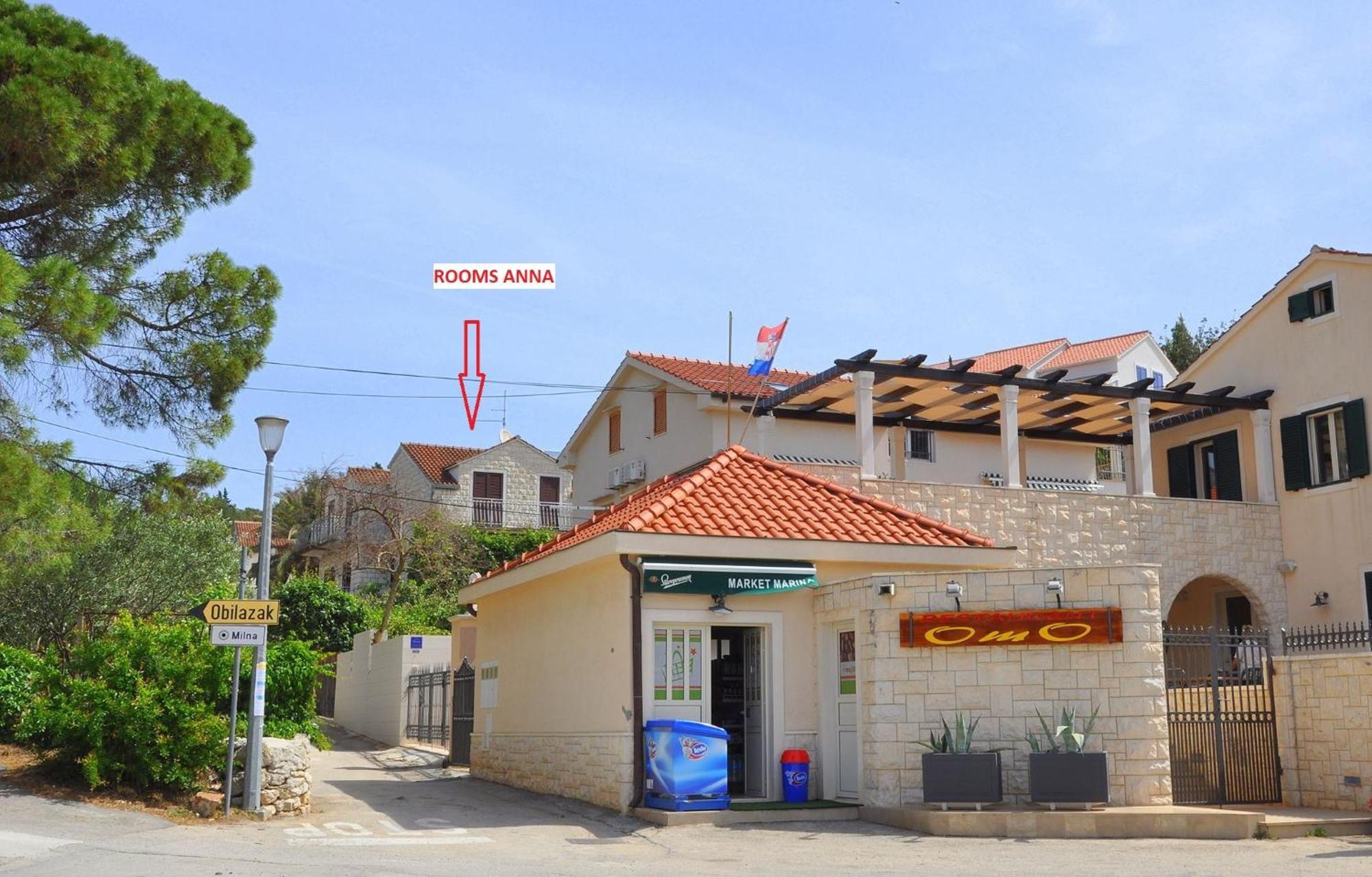 Rooms Anna Milna  Exterior foto